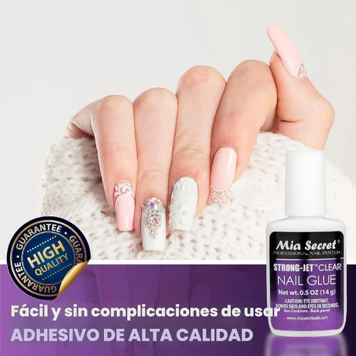 Miniatura 4 de Mia Secret, Pegamento de uñas con calcio y vitamina E, Cepillo en n.º 335