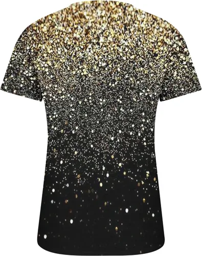 Miniatura 52 de Summer Shirts for Women 2025 Plus Size Short Sleeve Henley Tops Marble Floral Loose Tshirt Tee Casual Dressy Tunics