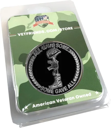 Veteranos estadounidenses Challenge Coin Limited Issue Licenciado Ropa militar Productos patrióticos Regalos para familias de veteranos y jubilados