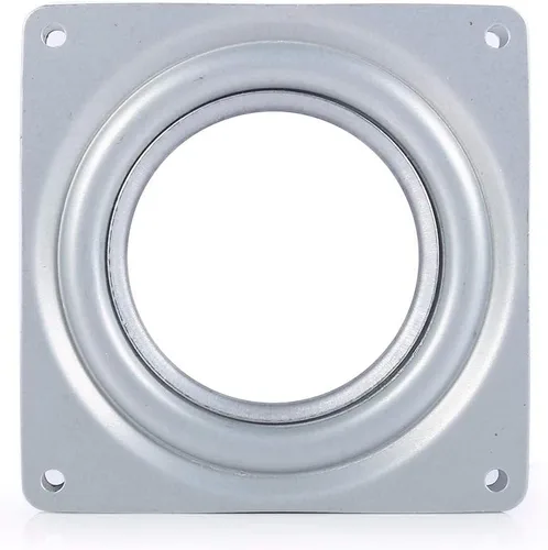 Placa giratoria de mesa, plato giratorio pequeño con cerradura de 4 pulgadas, placa giratoria giratoria de acero galvanizado de metal, rodamiento