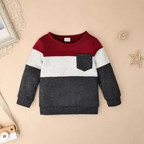 Miniatura 27 de Ropa de otoño e invierno para bebé, trajes de niño pequeño, sudadera de manga larga, sudadera de retazos y pantalones, 2 piezas, 12 meses a 5 años