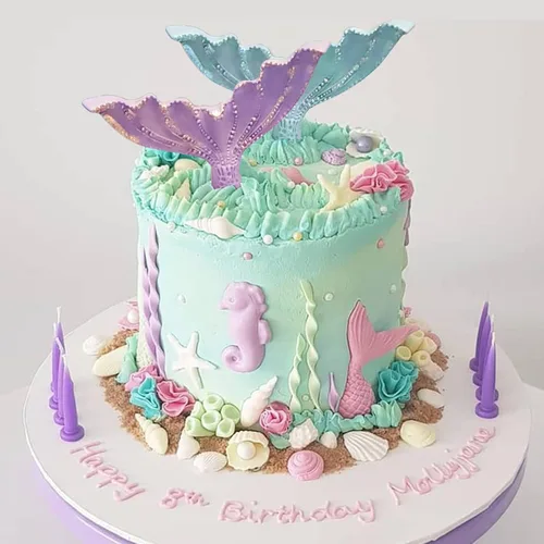 Miniatura 4 de Beasea Molde grande para cola de sirena, 1 paquete de silicona para fondant de cola de sirena para decoración de pasteles de azúcar de chocolate