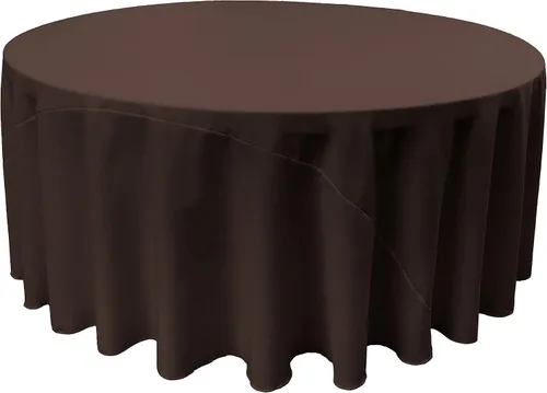 Miniatura 34 de LA Linen - Mantel redondo lavable de popelina de poliéster, resistente a manchas y arrugas, 51", mantel de tela para comedor, cocina, fiesta, Negro
