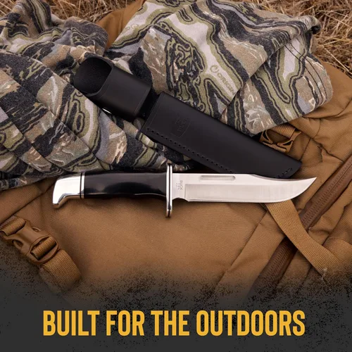Miniatura 3 de Buck Knives Cuchillo de caza especial 119, hoja fija de 6 pulgadas, diseño de espiga completa, mango fenólico, hoja de punta de clip de acero