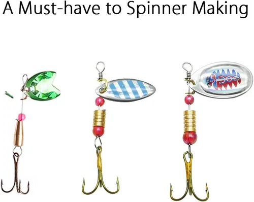 Miniatura 5 de Dr.Fish Latón Pesca Spinner Señuelo Cuerpos Pesas Sinker Pesas Spinnerbait Fabricación Materiales Slip Sinker Bullet Sinkers Inline Spinners 48pcs