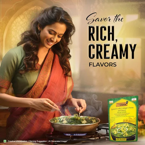 Miniatura 4 de Kitchens Of India Ready To Eat Palak Paneer, espinacas y queso cottage, cajas de 10 onzas (paquete de 6)