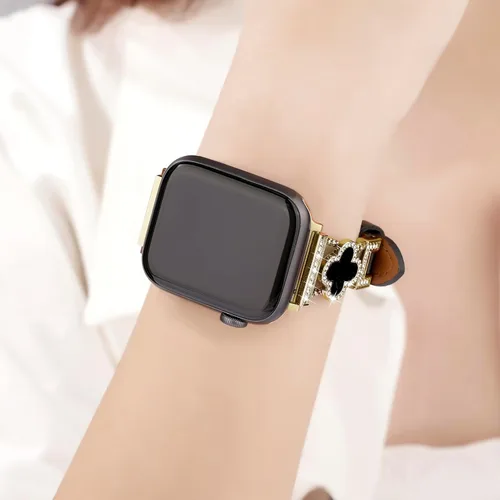 Miniatura 5 de Correa de cuero compatible con Apple Watch para mujeres de 38 mm, 40 mm, 41 mm, 42 mm, Series 10, 9, 8, SE, 7, 6, 5, 4, 3, 2, 1