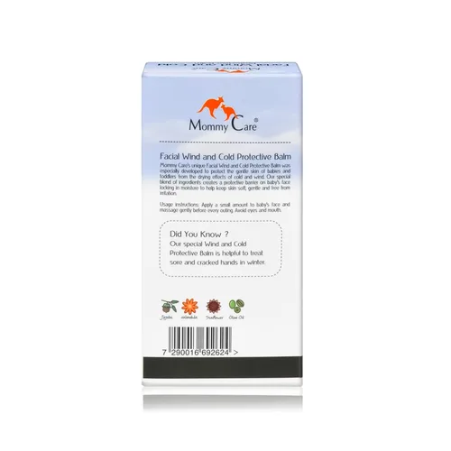 Miniatura 8 de Mommy Care Bálsamo protector facial contra el viento y el frío – Fórmula sin aceite mineral con caléndula, aceite de oliva y jojoba, calma e hidrata