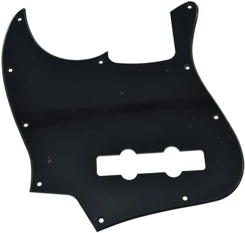 Miniatura 8 de KAISH Lefty 4 cuerdas J Bass estilo Golpeador zurdo Bass Pick Guard Scrach Plate para USA/México Jazz J Bass Negro 3 capas
