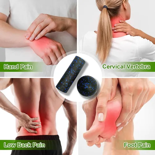 Miniatura 6 de Mini rodillo de espuma extra – Rodillo de masaje de alta densidad, rodillo de yoga extra pequeño para terapia física, liberación miofascial, tejido