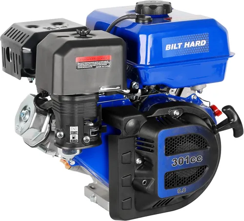 Miniatura 10 de Bilt Hard - Motor de gasolina de 7 caballos de fuerza con eje horizontal, motor de recambio OHV de grado industrial de 4 tiempos y 212 cc, eje