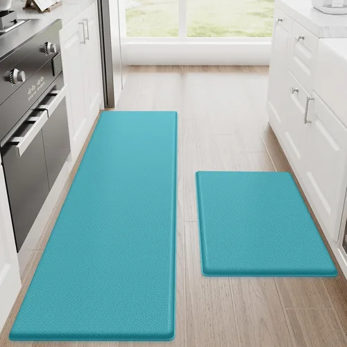 Miniatura 51 de StepRite Tapetes de cocina, 2 tapetes acolchados, antifatiga, para piso, de escritorio, antideslizante, impermeables, oficina, alfombras de 17.3 x