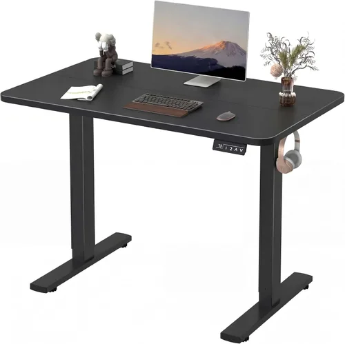 Miniatura 8 de Furmax - Escritorio eléctrico de altura ajustable de pie grande de 48 x 24 pulgadas, escritorio de pie para oficina en casa, alturas prestablecidas