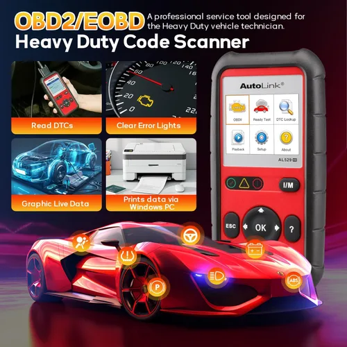 Miniatura 4 de Autel AutoLink AL529HD, lector de código de vehículo, escáner de código AL529 OBD2 avanzado, AutoVIN lectura de códigos mejorados