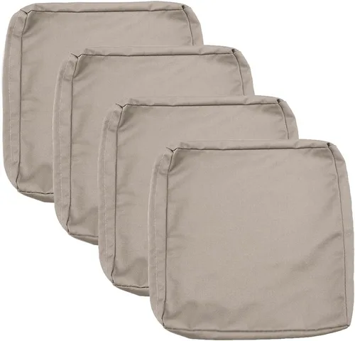 Miniatura 28 de Sqodok - Fundas para cojines de patio de 18 x 18, fundas impermeables para cojines de exterior de repuesto, 2 unidades, fundas para asientos