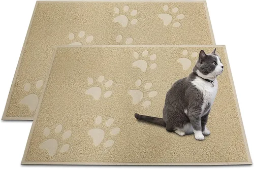 Miniatura 45 de Andalus Tapete Pequeño para Arena de Gatos, Paquete de 1 - Impermeable, Antideslizante y Fácil de Limpiar, Tapete para Caja de Arena de Gatos