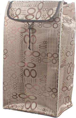 Bolsa de repuesto para carrito de compras de alta capacidad, bolsa de repuesto con bolsillos laterales, bolsa de almacenamiento impermeable de tela