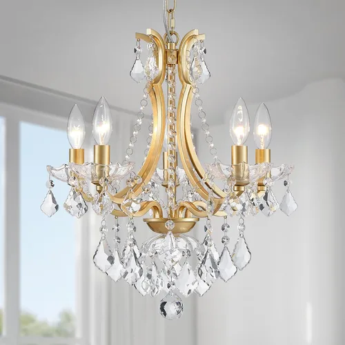 Miniatura 25 de WUZUPS Apliques de pared de 3 luces para dormitorio, sala de estar, baño, base E12, dorado