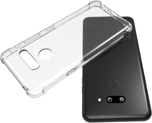 Miniatura 5 de USTIYA Funda para LG G8 ThinQ Clear TPU Cuatro Esquinas Cubierta Protectora Transparente Suave