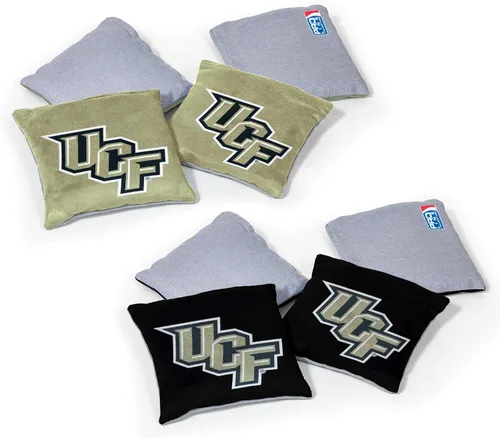 Miniatura 43 de Wild Sports - Puf de doble cara NCAA College de 8 unidades, bolsas de lanzamiento prémium para juego de cornhole, ideal para portones traseros