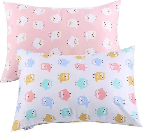 Miniatura 23 de Fundas de almohada para niños pequeños, paquete de 2 fundas de almohada que se adaptan a almohadas de 13 x 18 o 12 x 16 pulgadas, funda de almohada