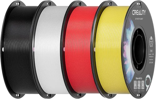 Miniatura 9 de Creality Filamento ABS de 1.75mm, color negro, 2 kg, paquete de filamento para impresora 3D, excelente resistencia, inodoro, no tóxico, estabilidad