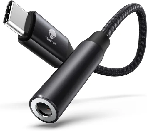 Miniatura 11 de Stouchi Adaptador USB C a dongle de 0.138 in, cable de audio tipo C, chip DAC de alta fidelidad para iPhone 17/16/15, Pixel 9/8/7/6, iPad, Samsung