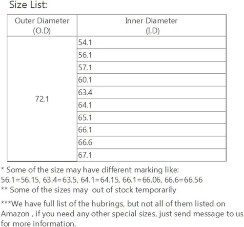 Miniatura 3 de Anillos centradores de rueda WHEEL CONNECT, de 72.1 a 54.1, juego de 4, anillos de buje de aleación de aluminio, diámetro exterior: 72.1 - diámetro