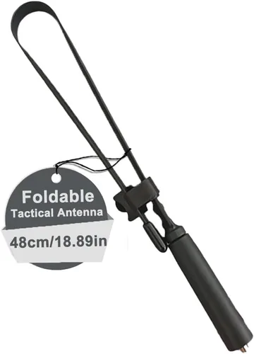 Miniatura 7 de BAOFENG UV-5R - Antena táctica plegable para radio bidireccional GMRS de 18.9 in/18.8 pulgadas de doble banda VHF UHF SMA-Hembra de largo alcance 2