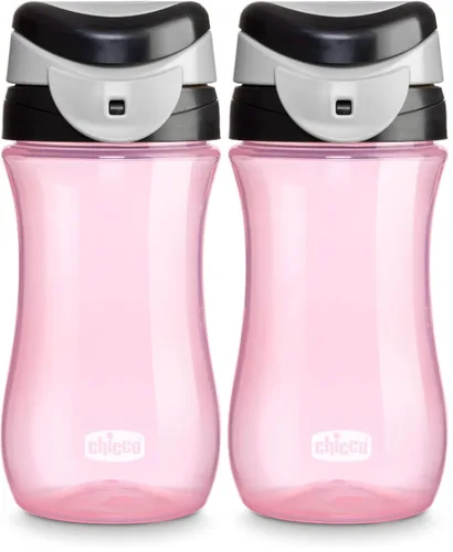 Miniatura 11 de Chicco My Tumbler Vaso para niños de 2 años en adelante, botella de agua a prueba de derrames cuando está cerrada con boquilla de flujo libre, asa