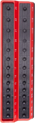 CRAFTSMAN Soporte de Claveles para Enchufes, Organizador de Almacenamiento de Bandeja de Herramientas, 1/2 Pulgada de Accionamiento (CMMT99416)