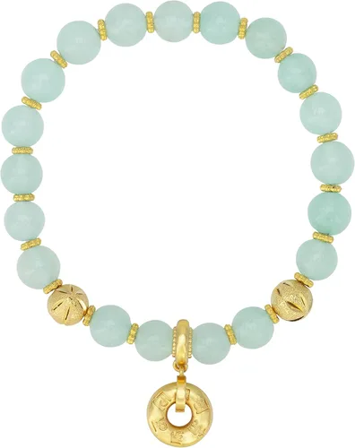 ZenBless Fengshui - Pulsera de jade de porsperidad con dije de la suerte, Feng Shui, obsidiana negra, regalo para hombres y mujeres, con chapado en