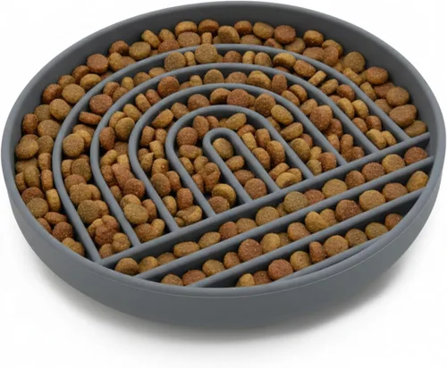 Miniatura 24 de Should We Go? Comedero lento para perros y cachorros, cuenco de silicona para comer lentamente, diseño moderno de alfombrilla para lamer, reduce