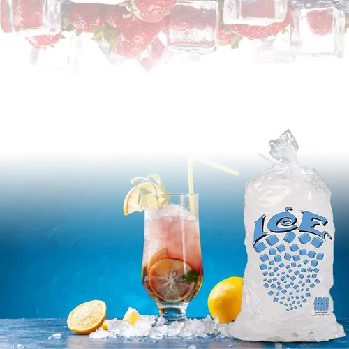 Miniatura 4 de Bolsa de hielo con cierre de amarre giratorio, 10 libras (paquete de 1000)