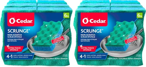 Miniatura 16 de Esponja multi-uso O-Cedar, 6 unidades, SYNCHKG036129, 6, Verde xl (Green,x-large), 1, 1
