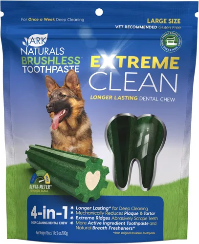 Miniatura 7 de Ark Naturals Extreme Clean Pasta de dientes sin escobillas para razas pequeñas, bolsa de 12 onzas, masticable dental para perros de larga duración