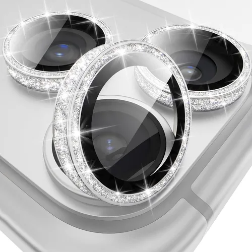 Miniatura 9 de YWXTW Protector de lente de cámara para iPhone 15/15 Plus/16e/ 17e, anillo de metal antiarañazos individual protector de pantalla de vidrio templado