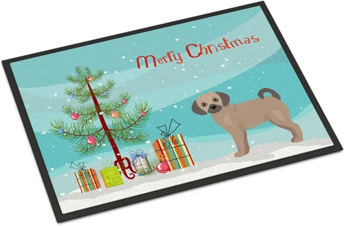 Miniatura 231 de Caroline's Treasures CK3799MAT Akita Shepherd - Tapete de árbol de Navidad de 18 x 27 pulgadas, tapete para puerta delantera, interior y exterior