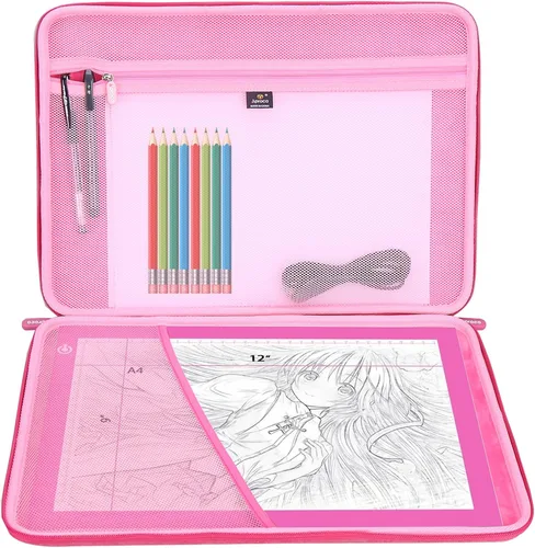 Miniatura 9 de Aproca Funda rígida compatible con LitEnergy portátil A4 / NXENTC A4 / iVyne recargable A4 caja de seguimiento de luz, bolsa de almacenamiento Negro
