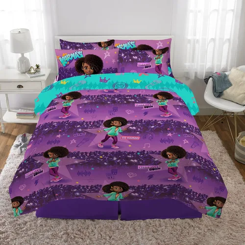 Miniatura 4 de Franco - Juego de edredón y sábanas reversibles de microfibra, supersuave y acogedor, para niños, con funda, 7 piezas, tamaño matrimonial, El mundo
