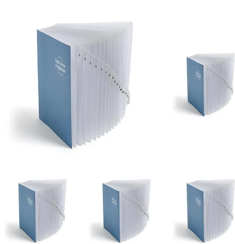 Miniatura 12 de Smead (89282) clasificador de archivos de escritorio, alfabético (A-Z), 20 separadores, tamaño carta, azul Alfabético - Azul