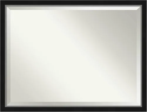 Miniatura 39 de Amanti Art Espejo de baño de madera, espejo de pared negro Ashton para usar como espejo de tocador de baño sobre el fregadero