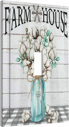 Miniatura 99 de Placa de pared decorativa con hojas de palmera tropicales de oro blanco, hoja de plátano, doble interruptor de luz de palanca decorativa, placa