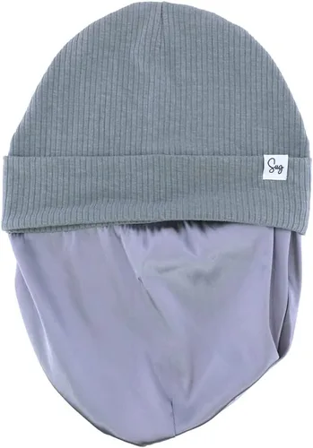 Miniatura 106 de Gorro de punto para recién nacido, para niños y niñas, con forro de satén sedoso, gorro para niños pequeños