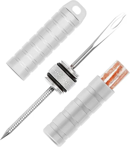 Miniatura 14 de BWSHLF Kit de reparación de neumáticos de bicicleta sin cámara para bicicletas de montaña y bicicletas de carretera, kit de tapones de neumáticos