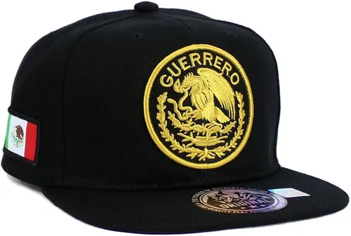 Gorra de béisbol bordada con logotipo federal del estado de México, gorra de béisbol con visera plana