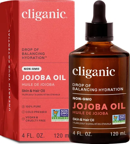 Miniatura 7 de Cliganic Aceite de jojoba no GMO para piel, cabello y cara (60 ml) 100% puro, natural, prensado en frío, sin refinar, sin hexanos