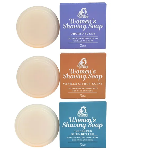 Miniatura 19 de G.B.S Jabón de afeitar para hombre 97% natural enriquecido con manteca de karité y glicerina, crea una rica forma de espuma, 3 onzas cada paquete