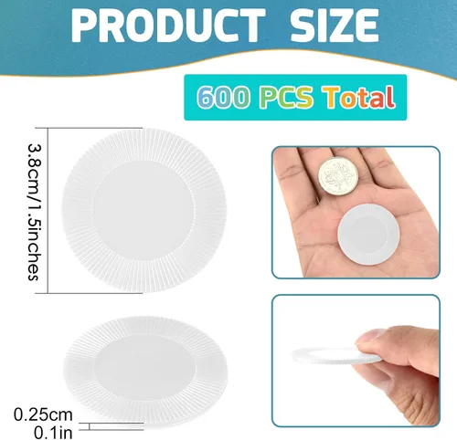 Miniatura 2 de Coopay 600 fichas de póquer de plástico fichas de bingo a granel, contadores de aprendizaje, discos de póquer, marcadores de conteo