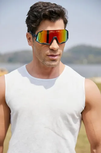 Miniatura 2 de FEISEDY Gafas de sol polarizadas de ciclismo para mujeres y hombres, gafas de sol deportivas al aire libre, béisbol, correr, ciclismo, pesca, B2994
